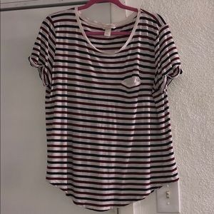 stripped tee